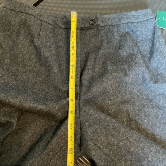 Harve Benard Woman’s Gray Wool Trousers Flat Front 8 Career Office Workwear - Picture 13 of 13